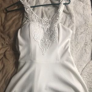 Lace white dress